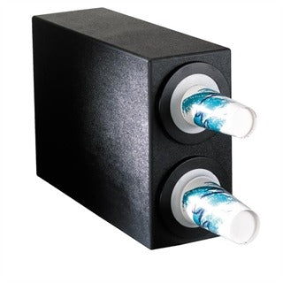 Dispense-Rite BFL-S Plastic Cup Dispensing Cabinet, 8" Wide, Black - 16 1/4"