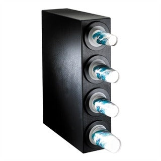 Dispense-Rite BFL-S Plastic Cup Dispensing Cabinet, 8" Wide, Black - 32 1/4"