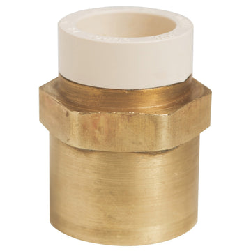 Sioux Chief 647-CG3 Brass Straight Adapter, 1 3/8" x Feet Feet Inches Inches - Default Title