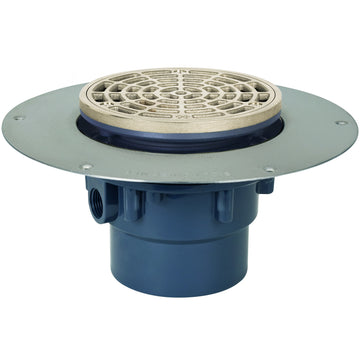 Sioux Chief 822 Floor Drain, 5 3/8" Diameter - Bronze Gray