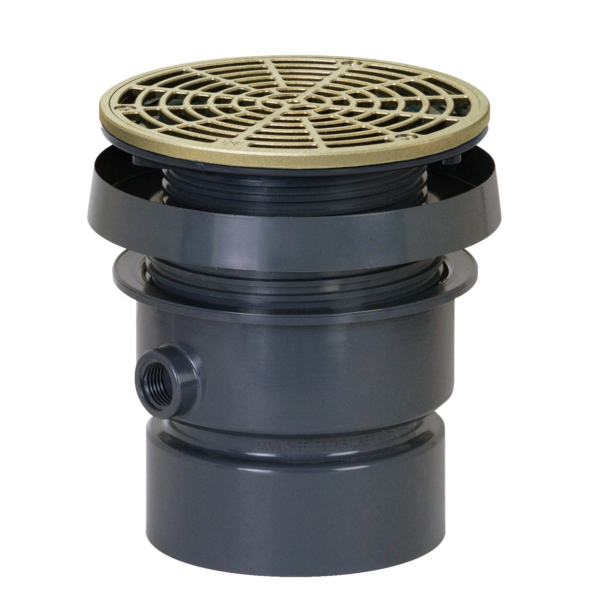 Sioux Chief 832 Floor Drain, 6 1/2" Diameter - 5 3/8 - 6 5/8"