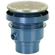 Sioux Chief 834 Floor Cleanout, 6 1/2" Diameter - Bronze Gray