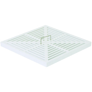 Sioux Chief 861 PVC Strainer, 10 1/8" x 10 1/8", White - Full Lift Handle