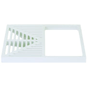 Sioux Chief 861 PVC Strainer, 10 1/8" x 10 1/8", White - Open-Half