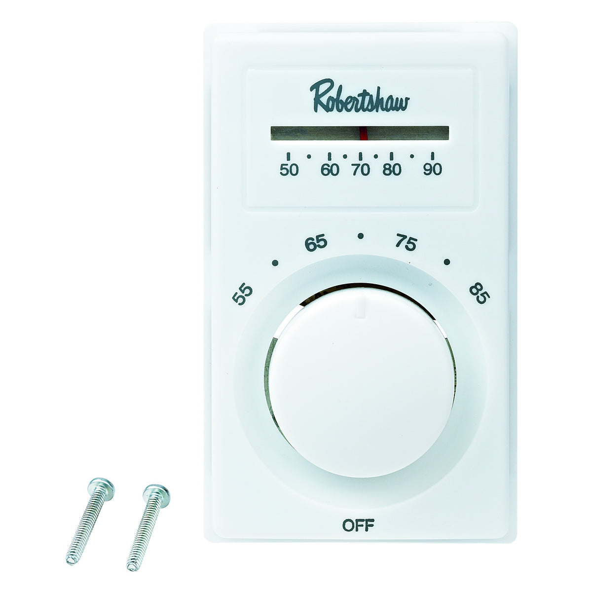 Robertshaw Heating Thermostat, 3" Wide, 120-277V - Heating