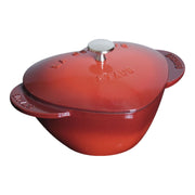 Staub 1004187 Cast Iron Dutch Oven, 1.75 qt., Red - Default Title