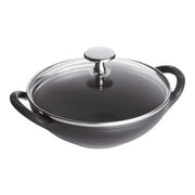 Staub Cast Iron Wok, 22 oz. - Gray