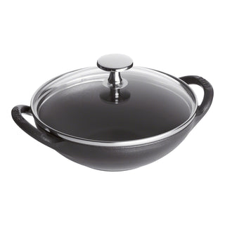 Staub Cast Iron Wok, 22 oz. - Gray