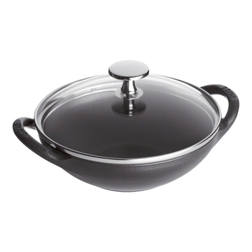 Staub Cast Iron Wok, 22 oz. - Gray