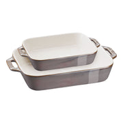 Staub Zwilling Staub Ceramic Dish Set, 6 - 7 1/2" x 7 1/2 - 10 1/2" - Red