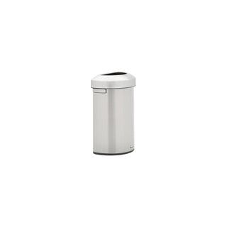 Rubbermaid 2147550 Refine Stainless Steel Trash Can, 16 gal., Silver - Default Title