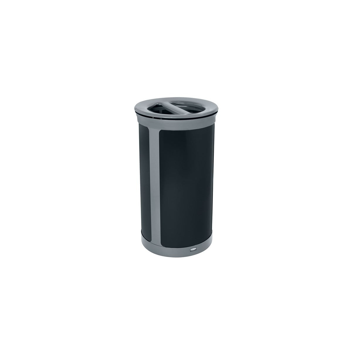 Rubbermaid Enhance Stainless Steel Decorative Trash Can, 23 gal. - Black