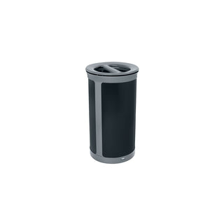 Rubbermaid Enhance Stainless Steel Decorative Trash Can, 23 gal. - Black