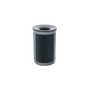 Rubbermaid Enhance Stainless Steel Decorative Trash Can, 23 gal. - Black