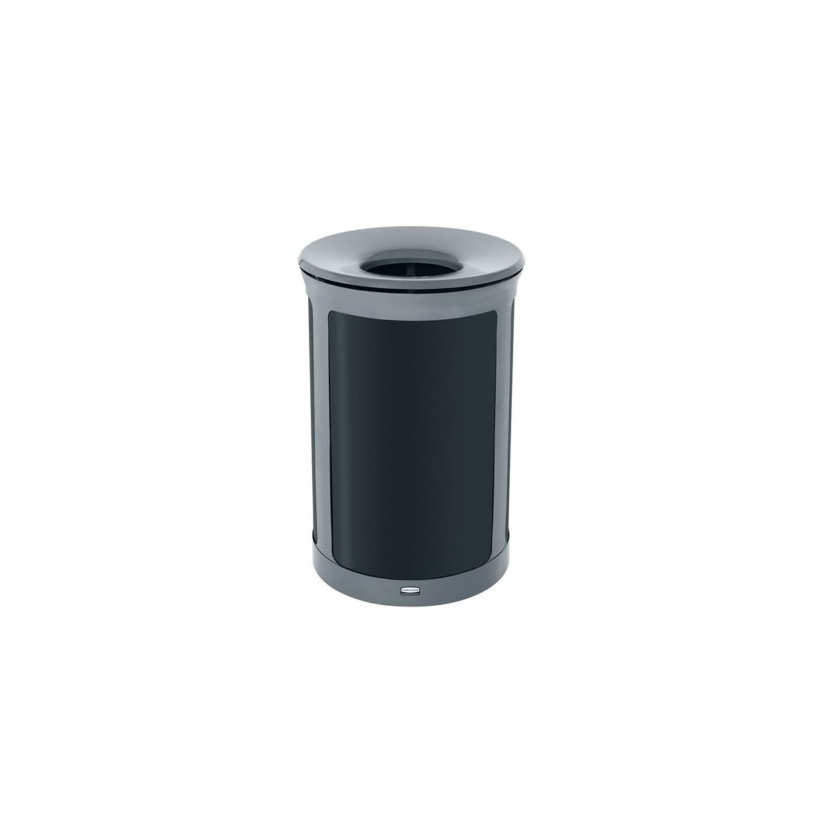 Rubbermaid Enhance Stainless Steel Decorative Trash Can, 23 gal. - Black