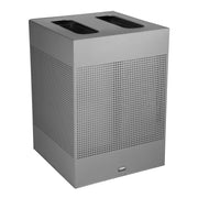 Rubbermaid 2182675 Silhouettes Steel Decorative Trash Can, 34 gal., Silver - Default Title