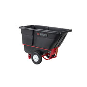 Rubbermaid Brute Heavy Duty Plastic Trash Cart, Black - 72 1/4"