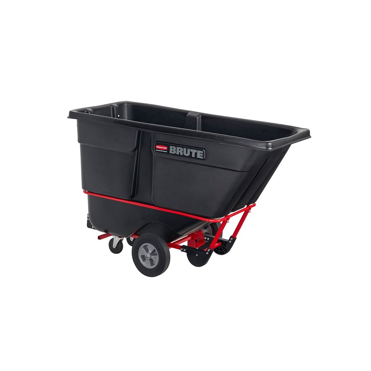 Rubbermaid Brute Plastic Trash Cart, Black - 72 1/4"