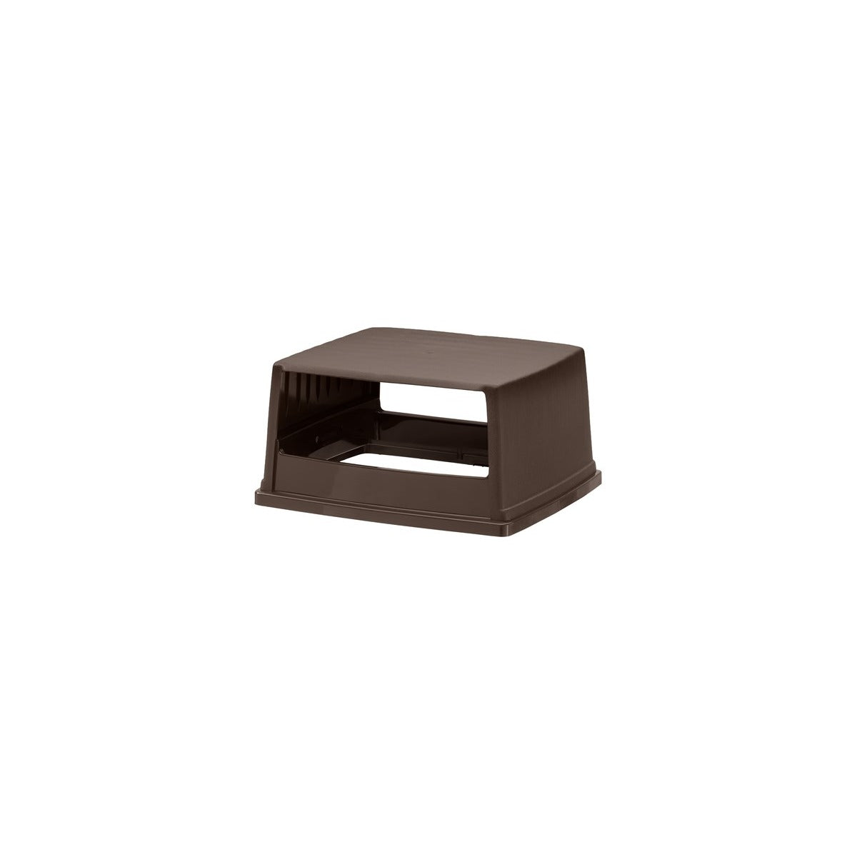 Rubbermaid Heavy Duty Plastic Lid Without Doors, 26 5/8" Wide - Brown
