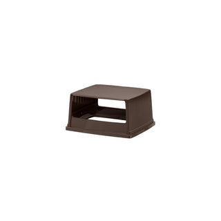 Rubbermaid Heavy Duty Plastic Lid Without Doors, 26 5/8" Wide - Brown