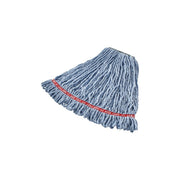Rubbermaid Web Foot Cotton Blend Wet Mop Head, 20 oz. - Blue Green