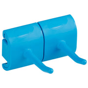 Vikan Plastic Wall Bracket, 3 1/8" x 3 1/4" - Blue