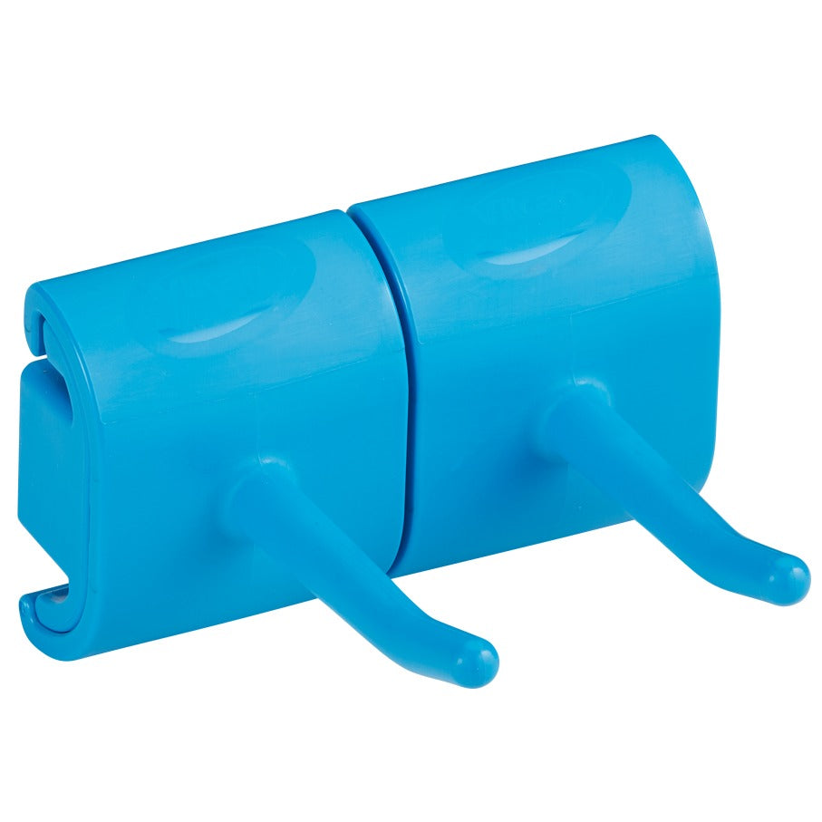 Vikan Plastic Wall Bracket, 3 1/8" x 3 1/4" - Blue