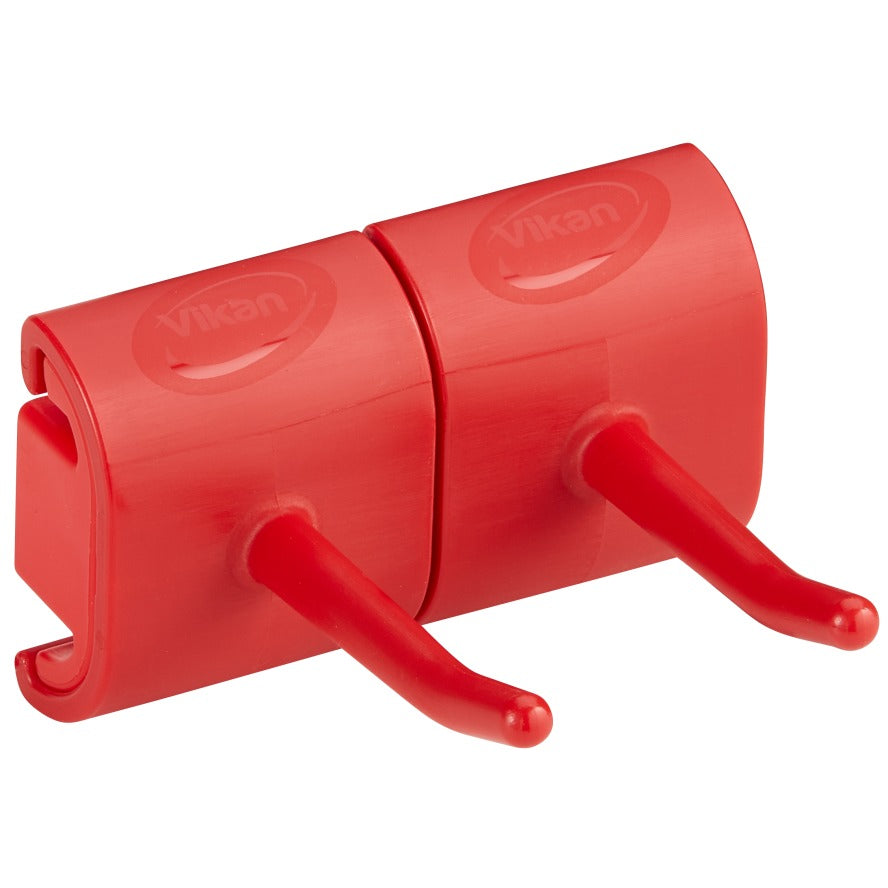 Vikan Plastic Wall Bracket, 3 1/8" x 3 1/4" - Red