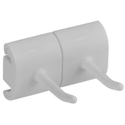 Vikan Plastic Wall Bracket, 3 1/8" x 3 1/4" - White