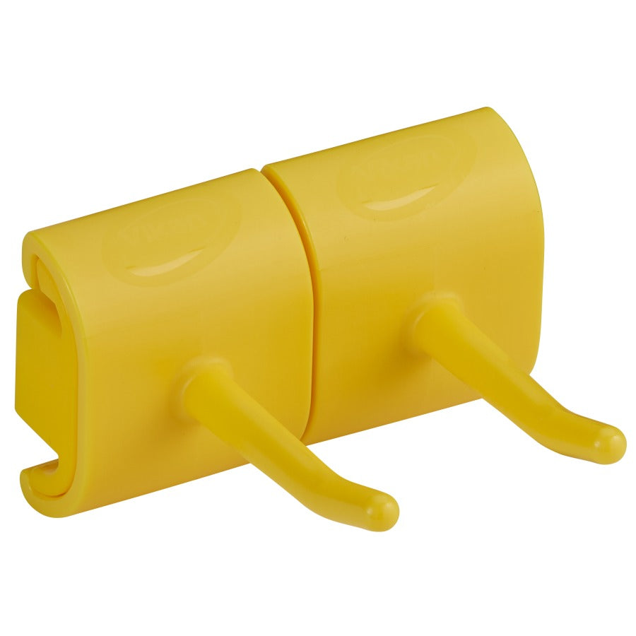 Vikan Plastic Wall Bracket, 3 1/8" x 3 1/4" - Yellow