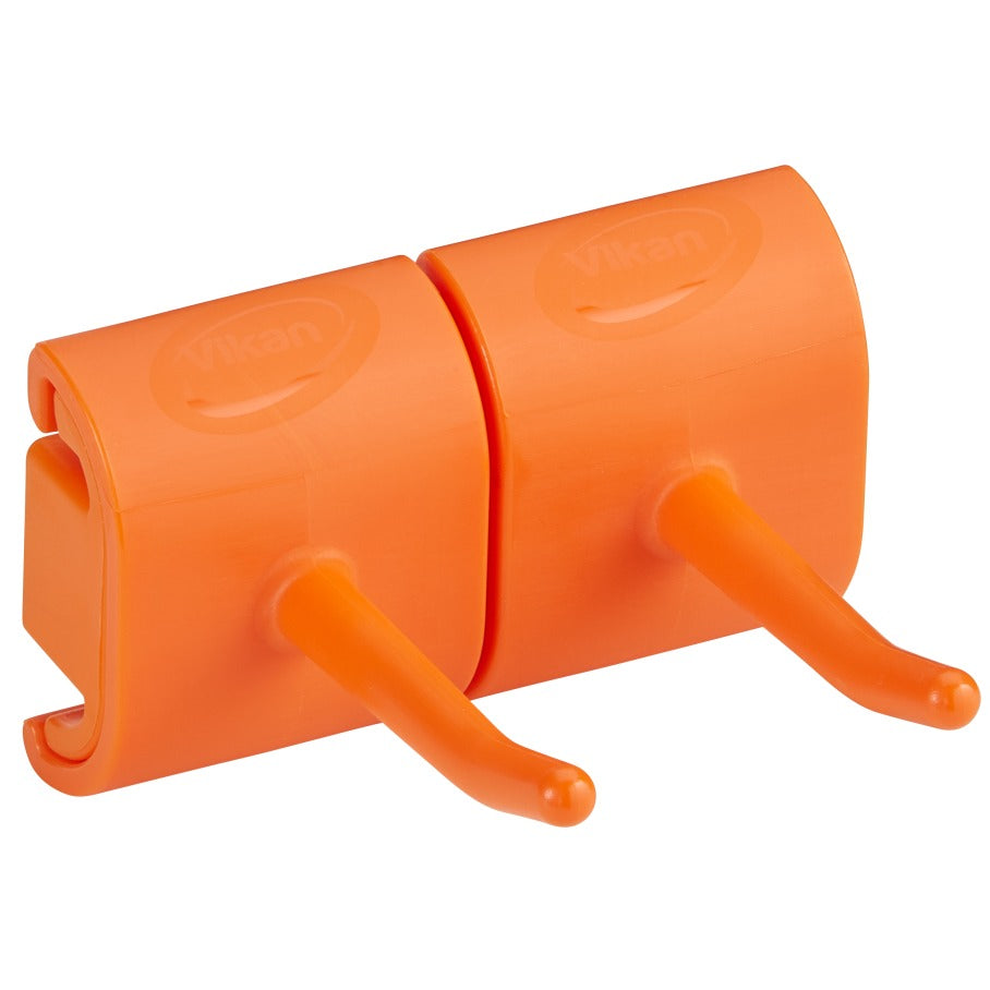 Vikan Plastic Wall Bracket, 3 1/8" x 3 1/4" - Orange