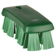 Vikan Ultra Safe Technology Hand Brush, 2 5/8" x 6 15/16" - Green