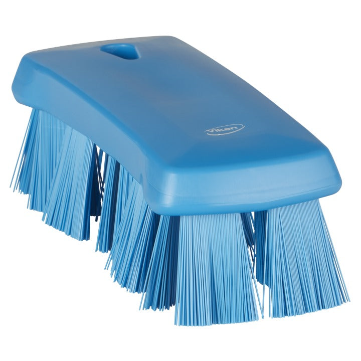 Vikan Ultra Safe Technology Hand Brush, 2 5/8" x 6 15/16" - Blue