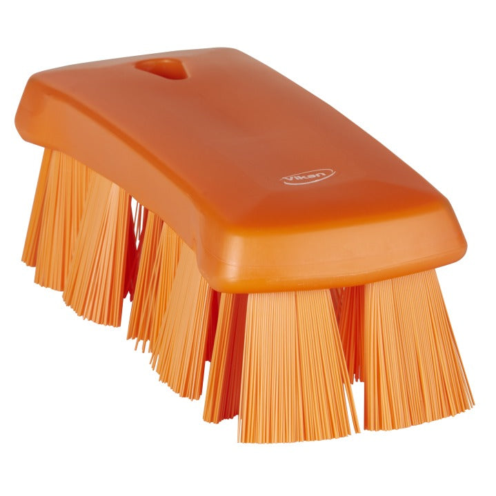 Vikan Ultra Safe Technology Hand Brush, 2 5/8" x 6 15/16" - Orange