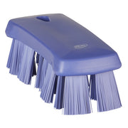 Vikan Ultra Safe Technology Hand Brush, 2 5/8" x 6 15/16" - Purple