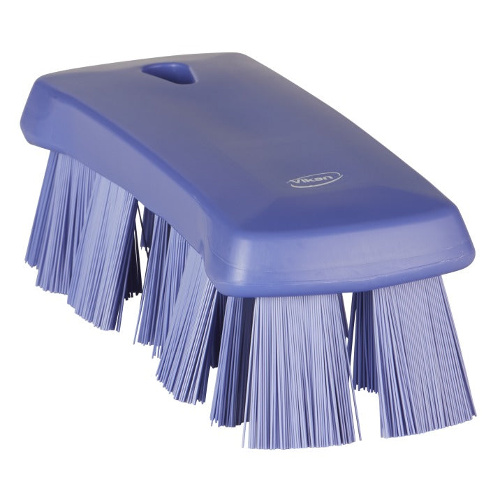Vikan Ultra Safe Technology Hand Brush, 2 5/8" x 6 15/16" - Purple