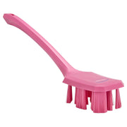 Vikan Ultra Safe Technology Hand Brush, 2 13/16" x 15 5/8" - Pink