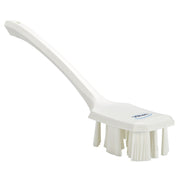 Vikan Ultra Safe Technology Hand Brush, 2 13/16" x 15 5/8" - White