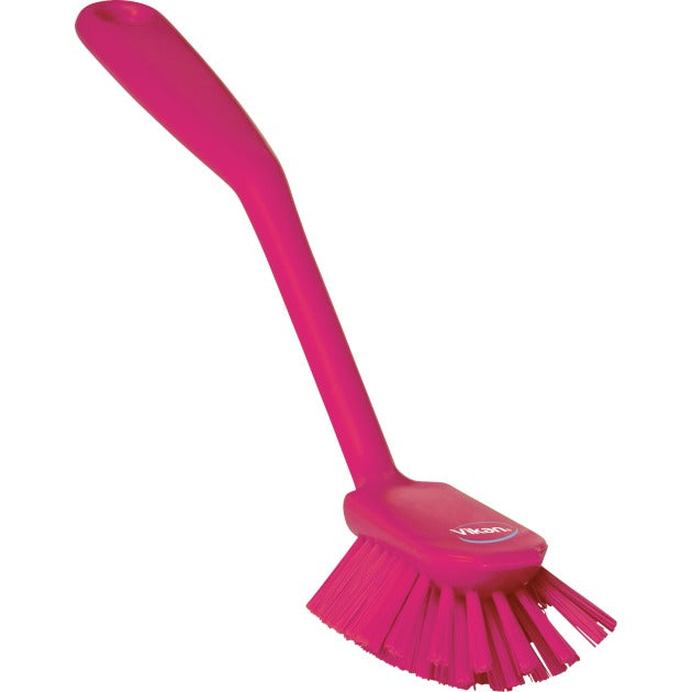 Vikan Dish Brush, 2 7/16" x 11" - Pink