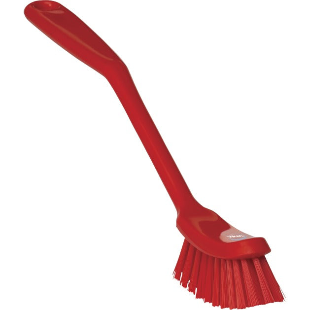 Vikan Dish Brush, 1" x 11 7/16" - Red