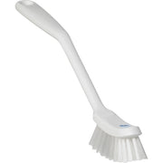 Vikan Dish Brush, 1" x 11 7/16" - White