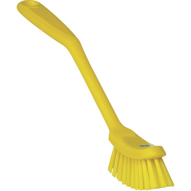 Vikan Dish Brush, 1" x 11 7/16" - Yellow