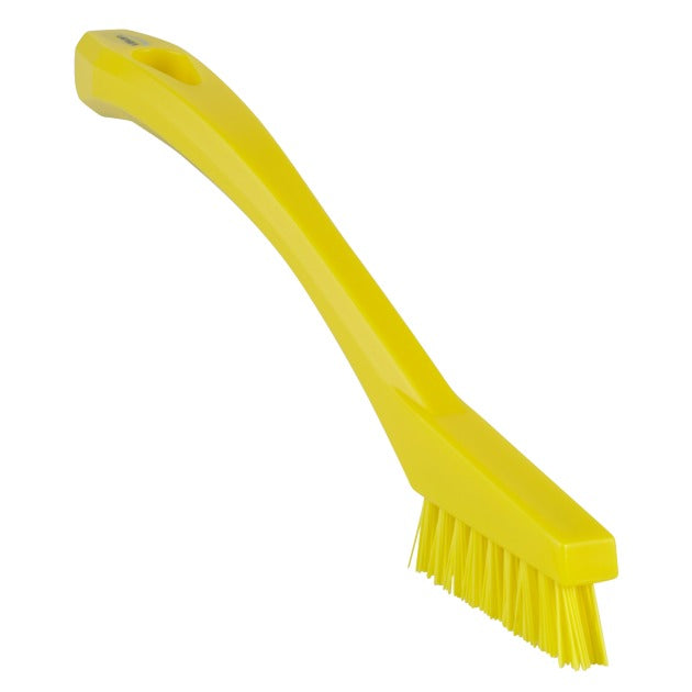 Vikan Detail Brush, 13/16" x 8 1/8" - Yellow