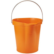 Vikan Polypropylene Bucket, 12 qt. 3 gal. - Orange
