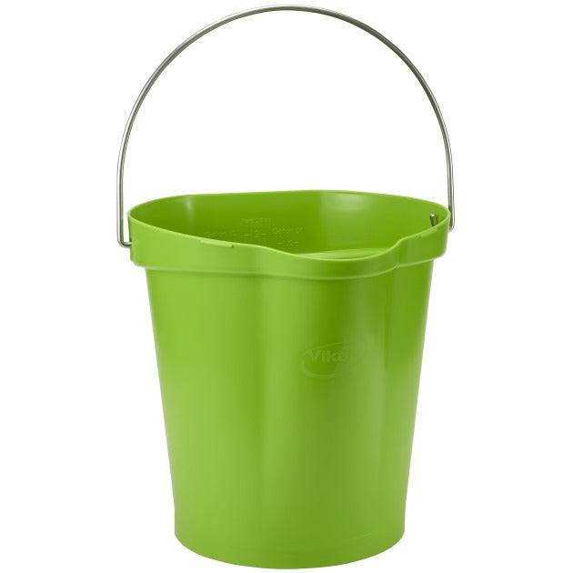Vikan Polypropylene Bucket, 12 qt. 3 gal. - Lime
