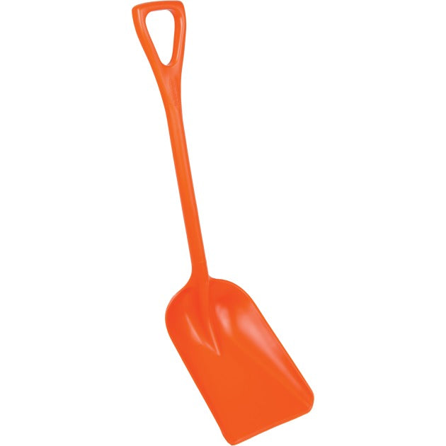 Vikan Polypropylene Shovel, 10 1/4" x 37 1/2" - Orange