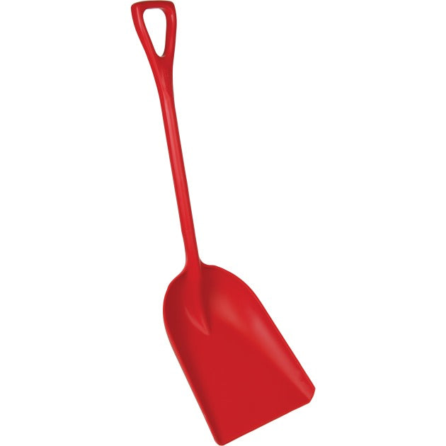 Vikan Polypropylene Shovel, 13 3/4" x 42 1/2" - Red