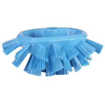 Vikan Ultra Safe Technology Brush Head, 6 11/16" x 7 1/2" - Blue