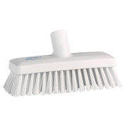 Vikan Deck Scrub Head, 3" x 8 15/16" - White