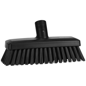 Vikan Deck Scrub Head, 3" x 8 15/16" - Black
